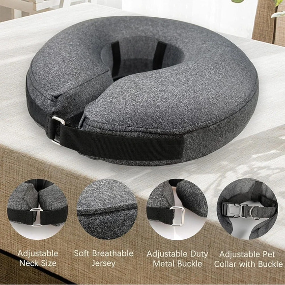 Sz L MIDOG Dog Cone Collar for After Surgery, Pet Inflatable Collar Soft - Picture 2 of 8